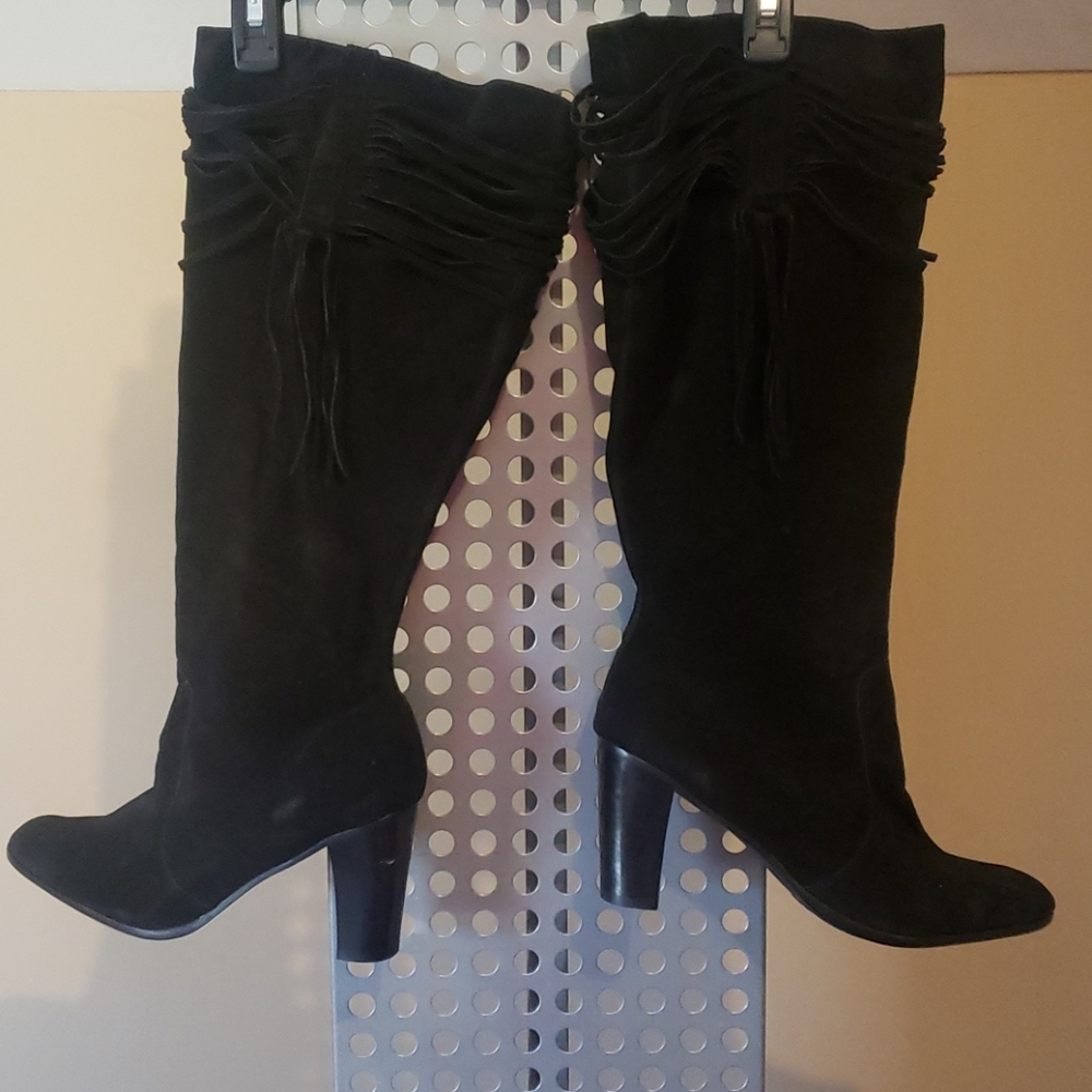 Rare Size 13 Genuine Suede Knee Boot